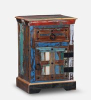 Chic Shabby Reclaimed Wood Nachttisch Vielseitige Wohn möbel für Apartment Hospital School Entry Office Shabby Chic Finish
