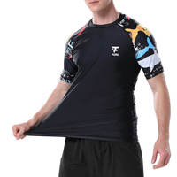Chemise de bain pour homme à manches courtes, protection UV, respirante, imperméable, 100% coton lavé, avec couleur et logo personnalisés