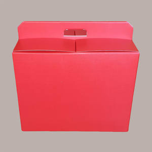 5 uds cajas grandes de almacenamiento de Navidad seda rojo 430x240x345mm soporte de Panettone botella de cartón gráfica maleta caja de regalo de Navidad - Product Image 2