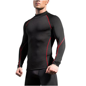 Rash Guards personnalisés sublimés de haute qualité, à séchage rapide, à manches longues, ajustés, pour la salle de sport, entraînement, compression, pour hommes - Product Image 6