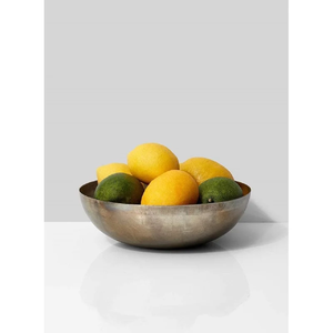 <b>Antique</b>-Inspired Bronze Pedestal Bowl Luxury Hammered Finish <b>Safe</b> Home Decor Ancient Showpiece Dish and Plate - Product Image 1