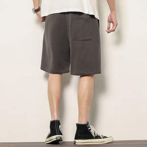 กางเกงขาสั้นผู้ชายผ้าเทอร์รี่คุณภาพสูง สไตล์สปอร์ต สำหรับฤดูร้อน  มีเชือกผูกเอว  รับสกรีนโลโก้ตามแบบ - Product Image 5