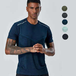 Camisetas Deportivas de Manga Corta de Secado Rápido para Hombre, Camisetas de Gimnasio con Cuello Redondo, Camiseta Deportiva de Entrenamiento, Ropa de Gimnasio - Product Image 4