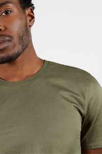 Camiseta larga de algodón 100% de alta calidad con estampado Digital personalizado Unisex con cuello en V holgado Anti-retráctil - Product Image 3