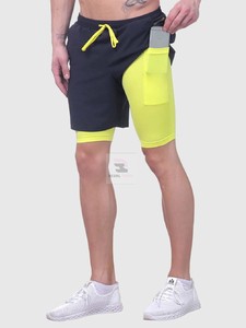 Pantalones cortos deportivos informales para hombre Pantalones cortos deportivos tejidos con logotipo personalizado Características antiarrugas ecológicas Servicio OEM disponible - Product Image 2