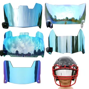 Football Helmet Accessories Universal Adult Football Visor, Football Anti-Fog Clear Black Tinted Visors Shield