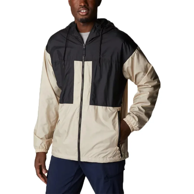 New Design Men's Light Shell Outer Full Zip Jacket 100% Nylon Waterproof Breathable Hoodie Windbreaker Jacket