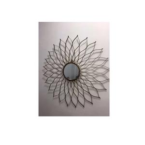 Good Quality Metal Wire Modern Wall <b>Mirror</b> Decorative Wholesale Custom Size Unique Design 2 Brother's Collection <b>Gold</b> Color - Product Image 2