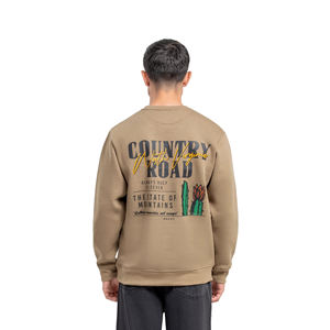 Sweat-shirt pour homme en molleton 100% coton, design nouveau, hiver, uni, 300 g/m², logo personnalisé imprimé à l'écran - Haute qualité - Product Image 3