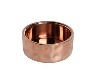 Tazón de perro de cobre pulido de diseño Regular hecho a mano de variedad de lujo para alimentación de agua y comida para mascotas en precio al por mayor - Product Image 1