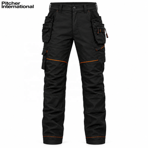 Pantalones de Trabajo al Por Mayor con Tela de Sarga de Algodón y Logotipo Personalizado para Compradores de Uniformes Industriales - Product Image 5