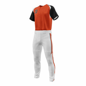 Nouveaux ensembles d'uniformes de baseball personnalisés avec logo imprimé, design personnalisé pour hommes, couleur unie, 100% polyester respirant, vente en gros - Product Image 5