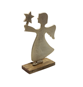 Mesa decoración navideña aluminio/madera X Mas árbol latón en bruto para vajilla de Navidad para decoración del hogar personalizada - Product Image 6