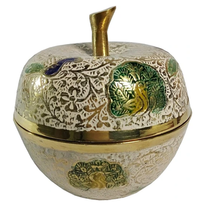 Ollas Khajoor Vintage de Latón de Alta Calidad, Olla Metálica para Dátiles Árabes con Acabado Pulido Martillado para Uso en el Hogar, Restaurantes y Cocinas - Product Image 6