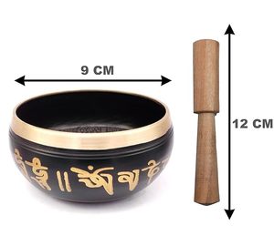 ชามทองเหลืองวินเทจพร้อมค้อนที่ดีที่สุดสำหรับเสียงที่มีคุณภาพสูงและโยคะชามลงนามการทำสมาธิที่ดีที่สุดความสงบของจิตใจ - Product Image 1