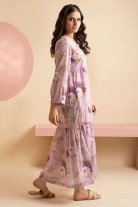 Heavy Women's Party Dress <b>Vintage</b> Rayon Natural Waistline Vacation Style <b>Ball</b> <b>Gown</b> High Quality Wholesale Import Duties Included - Product Image 2