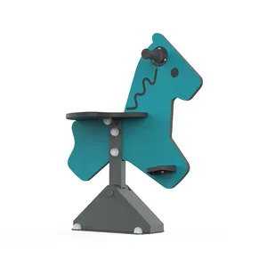 Aluminium Alloy Rocking Horse For Park And Kindergarten Use Outdoor Amusement Equipment For Kids