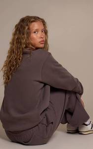 Nueva Sudadera con Capucha para Mujer, Color Gris Carbón, Suave al Tacto, 100% Algodón, Forrada, Transpirable, para Invierno, Gimnasio, con Mangas Largas - Product Image 3