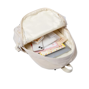 Large Fashion Waterproof Polyester Zipper School <b>Backpack</b> <b>with</b> Simple Design for Unisex Made in Vietnam. - Product Image 3