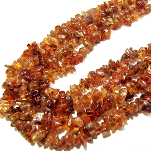 Citrine naturelle non coupée forme libre perles de puce 6 à 8mm perles graduées brin 34 pouces de long fabrication de bijoux perles de pierres précieuses non coupées - Product Image 1