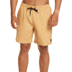 All'ingrosso da uomo su misura colore marrone a pois stampa pantaloncini personalizzati da spiaggia per la vendita pantaloncini da uomo Chino Shorts In basso MOQ