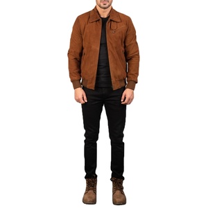 Blouson en cuir pour homme avec poches avant, blouson en cuir d'agneau de qualité supérieure pour un usage décontracté, blousons en cuir 2026 - Product Image 3