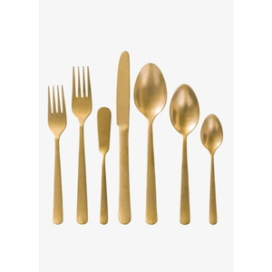 Vaisselle écologique de haute qualité en acier inoxydable plaqué or ensemble de couverts pour mariage restaurant ensemble de couverts de luxe - Product Image 5