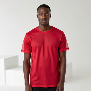 Débardeur en maille transparente OEM Débardeur pour hommes sans manches d'entraînement Gilet transparent pour musculation Muscle Gym Fitness Hauts en maille transparente pour hommes - Product Image 6