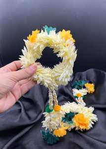 Conjuntos de Churiyan y Gajra para Novia, Piedras de Cuarzo, Banda de Mano Ajustable de Plástico, Colores y Tamaños Personalizados - Product Image 3