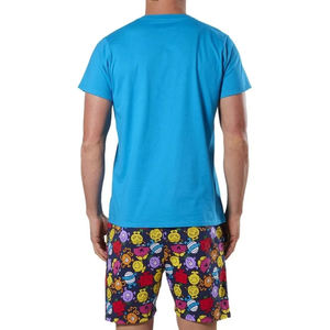 Conjuntos de dos piezas de verano con logotipo personalizado para hombre, ropa deportiva de ajuste regular para gimnasio, conjuntos informales de verano con cuello redondo, color personalizado - Product Image 3