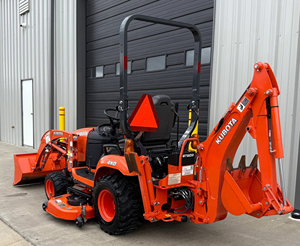 High Quality Used for BX23S 4WD tractor low hours kubota bx23s tractor with 60 belly mower deck front and backhoe loader - Product Image 2