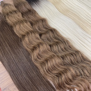 Extensión de Cabello Humano Vietnamita Color Natural Textura Recta Super Doble Dibujado - Product Image 2