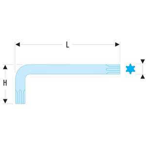 Clés hexagonales courtes Resistorx Facom - Product Image 2