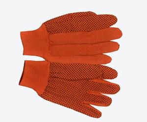 2024 haute qualité 8oz perceuse PVC gants en tricot à pois taille XL coton doublé Protection personnalisée fonction anti-coupure prix inférieur - Product Image 3