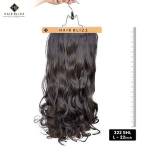 Extensions de cheveux synthétiques de haute qualité, modèle 322, Hairblizz India, machine à double trame, ajustement confortable, prix de gros, beauté - Product Image 2
