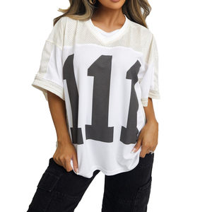2025 vente en gros vêtements pour femmes Boxy Fan Jersey fabriqué au Pakistan Hip Hop meilleures femmes Boxy Fan Jersey - Product Image 1