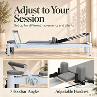 Poulies silencieuses en aluminium de qualité commerciale pour Pilates Reformer, équipement d'exercice professionnel réglable pour studio de fitness