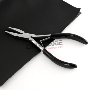 Outils d'extension de cheveux de haute qualité microbilles Extensions de cheveux pince pince à sertir couleur argent avec poignée en Silicone noir - Product Image 3