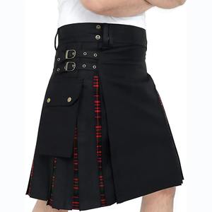 Kilt plissé vintage en denim élégant pour femmes avec taille réglable caractéristique antistatique pour les mariages célébrations d'événements formels - Product Image 5
