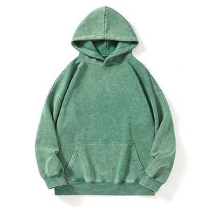 2025 Wholesale Sun Faded <b>Hoodie</b> Custom 330gsm Hoodies Sweatshirts Top Quality No String <b>Men</b> Vintage Acid Wash <b>Grey</b> Hoodies - Product Image 3