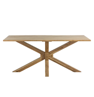 Table à manger en bois d'acacia massif de luxe jambe d'araignée en bois pliable 8 sièges finition naturelle salle à manger nordique maison Table à manger