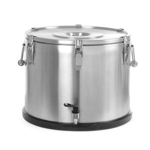Conteneur isotherme portable HENDI Profi Line 50L pour aliments, argenté, 480x380mm, avec robinet - Product Image 1