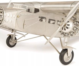 Modelos auténticos Ford Trimotor avión Vintage Metal avión modelo escritorio decoración coleccionable avión pantalla plata Aviación - Product Image 6