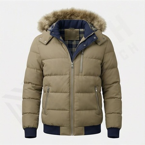 เสื้อแจ็คเก็ตพาร์กาผู้ชายแบบคอตั้งผ้าแคนวาสคุณภาพสูง ปรับแต่งได้ สำหรับฤดูหนาว กันลม ระบายอากาศได้ดี ความยาวปกติ ให้ความอบอุ่น สวมใส่สบาย - Product Image 1