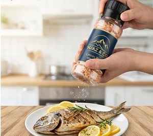 Sal Rosa del Himalaya Natural con Mezcla de Limón en Molinillo de 220g, Sal de Roca Orgánica con Molinillo de Cerámica Ajustable - Product Image 4