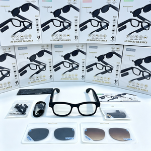 Gafas Inteligentes con IA, Grabación de Video 1080P, Cámara Dual, Marco Metálico, Control por Aplicación, Asistente de Voz - Product Image 1