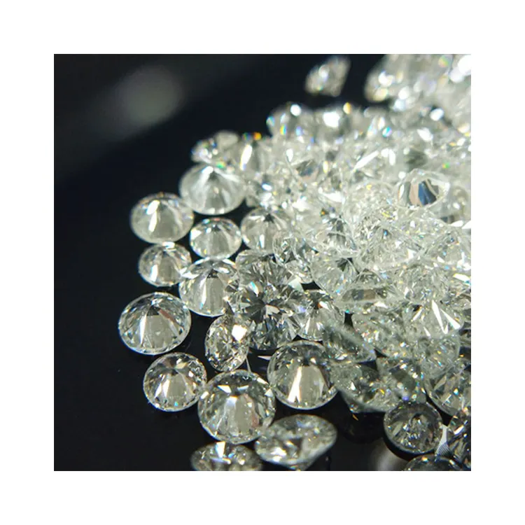 合成ラボ成長ダイヤモンド0.025カラットVS1、VS2クラリティホワイトカラーラウンド、ペア、クッションカットルーズダイヤモンド