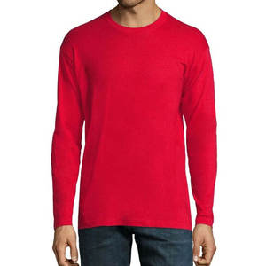 Camiseta de Manga Larga para Hombre, Cuello Redondo, Jersey Ligero de Primera Calidad, Color Blanco Lavado - Product Image 6