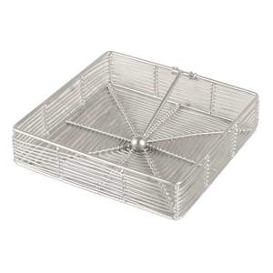 Cesta de servilleta de hierro de alambre hecha a mano con asa adecuada para mesas de servicio y decoración diaria de comedor - Product Image 1
