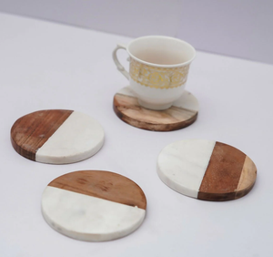 Nouveau design de sous-verres en bois et marbre en vente de gros sous-verres en bois d'acacia sous-verres en bois d'excellente qualité - Product Image 6